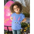 thumbnail image 2 of Tstars Boys Unisex Easter Holiday Shirts Bunny Face Shirt Cute Little Easter Bunny Kids Happy Easter Party Shirts Humor Funny Easter Gifts for Boy Kids T Shirt, 2 of 6