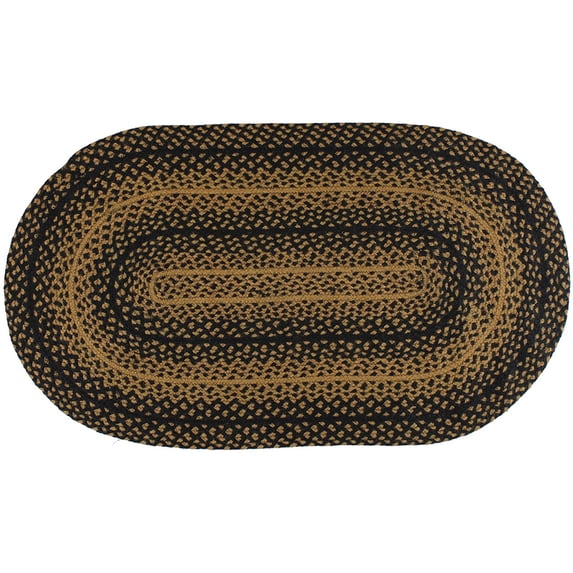 IHF Home Decor Ebony Black/Grey Area Rug