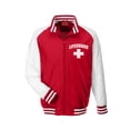 thumbnail image 4 of LIFEGUARD Officially Licensed Mens Varsity Championship Raglan Jacket Water Resistant and Wind Breaker Zipper Up (S) Red, 4 of 4
