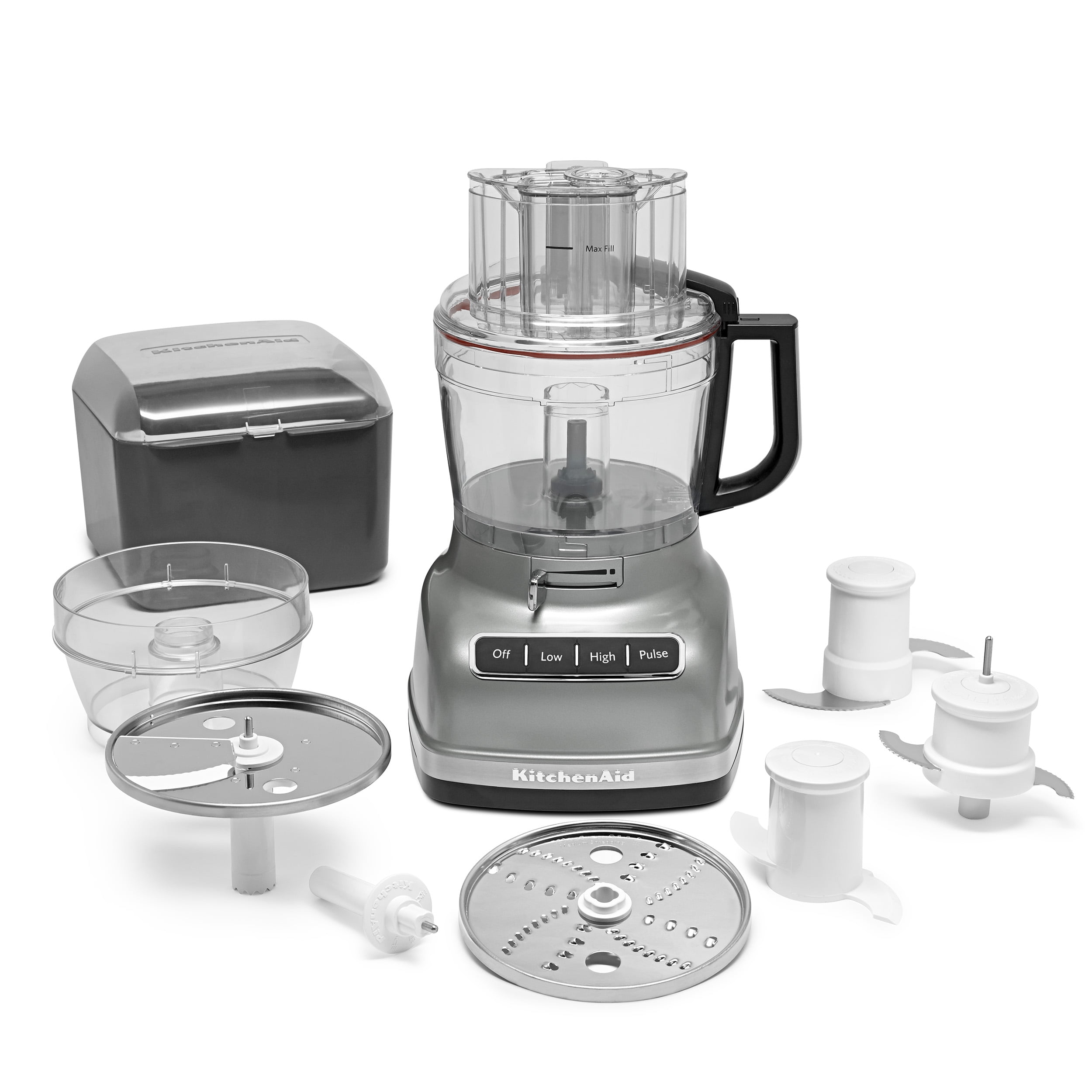 KitchenAid® 11-Cup Food Processor with ExactSlice? System Contour Silver  (KFP1133CU) 