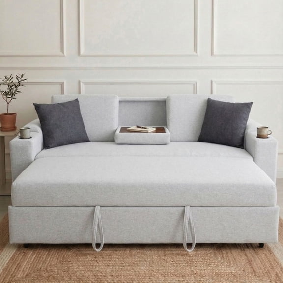 Sofa Cama Milan EASY LIVING Gris Claro