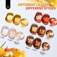 thumbnail image 4 of Set de esmaltes de uñas Beetles Fall Gel Amber Chic Jelly, 6 colores, 4 of 7