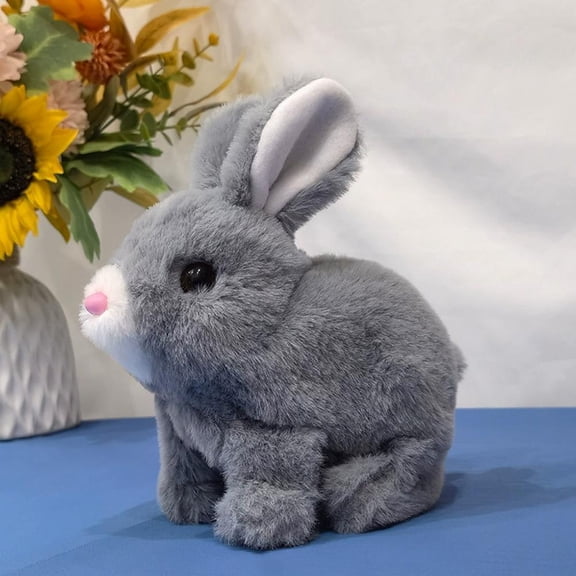 Interactive Plush Rabbit Toy with Walking & Sound for Children