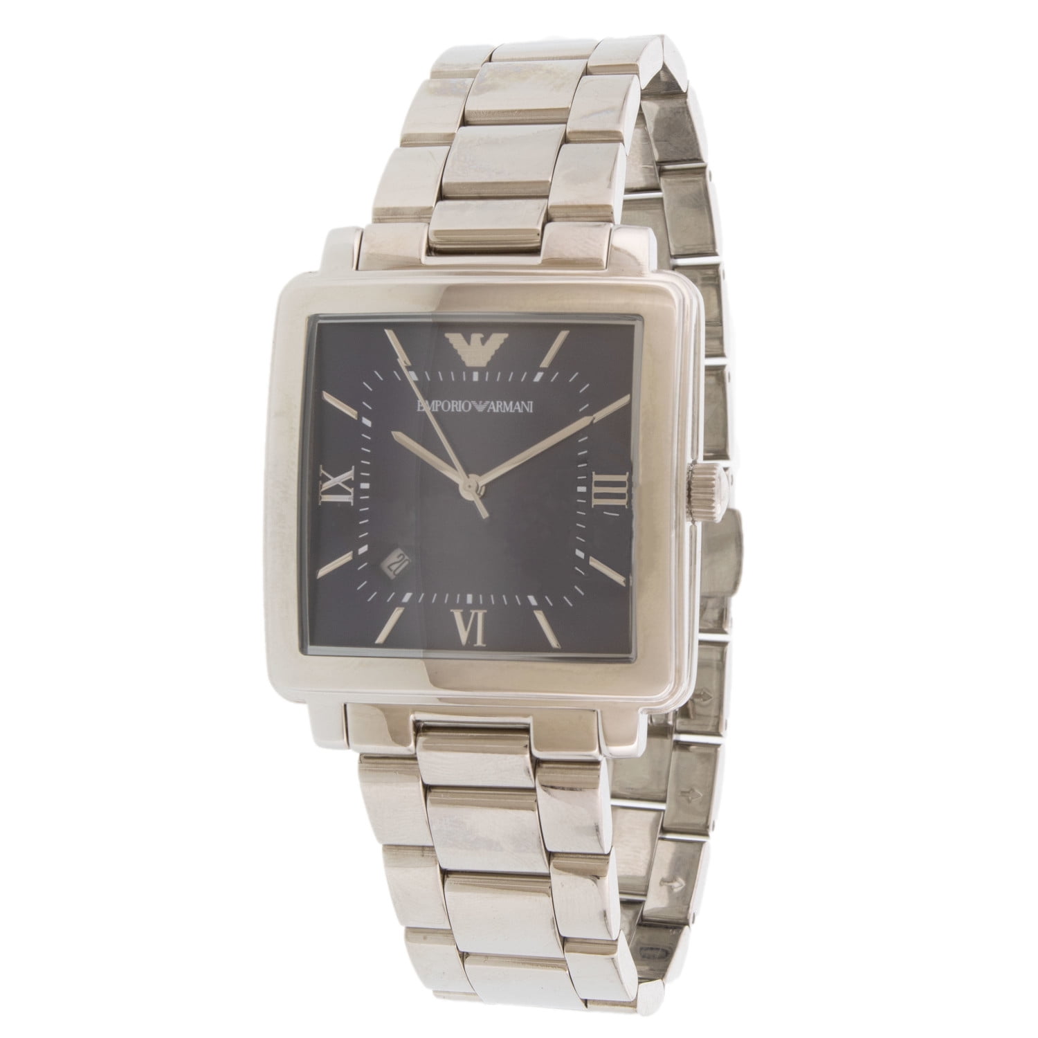 emporio armani men's square watch