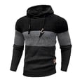 thumbnail image 3 of MHFRRA Sudadera Deportiva Informal de Manga Larga con Capucha y Bloques de Color para Hombre, Otoño E Invierno Negro, 3 of 3