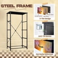 thumbnail image 4 of Stained Glass Style Dresser for Bedroom with 4 Storage Drawers Illuminated Sunset Sea Scene Dressers Chest of Drawers Steel Framed Fabric Closet Organizers for Nursery Entryway Housewarming Gift, 4 of 8