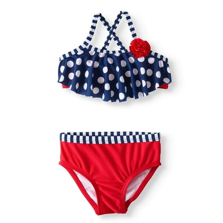 Wonder Nation Cross-Back Bikini Swimsuit (Baby