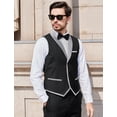 thumbnail image 4 of ETHAN 2 Piece Trajes De Hombre Elegante Suits Regular Fit Black Slim Fit Casual Suit for Men XL, 4 of 9