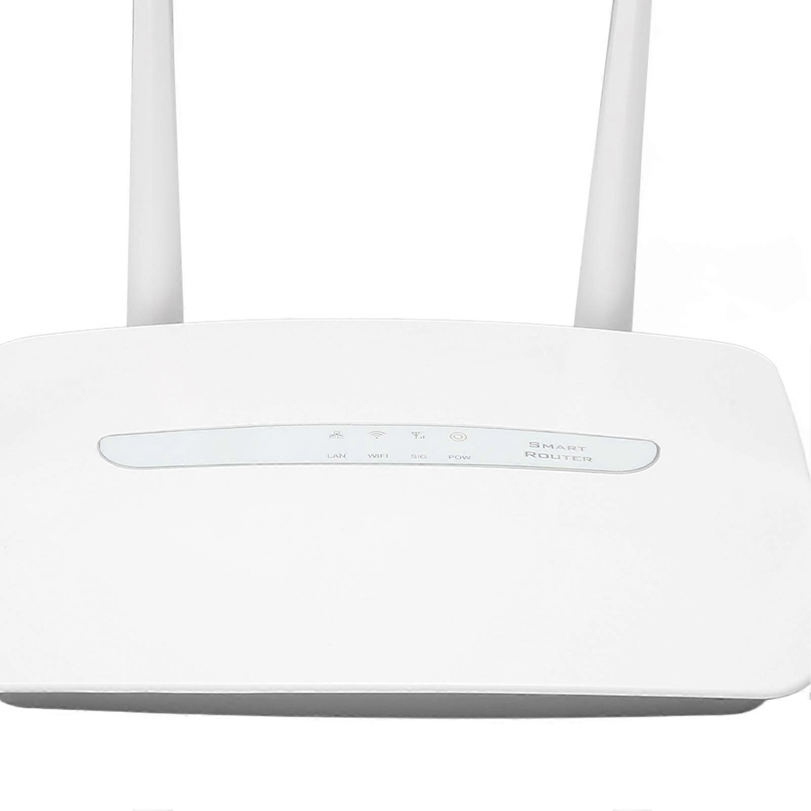 4G LTE CPE WiFi Router with SIM Card Slot External Antenna 150Mbps Support 32 Users WAN LAN Port Wifi Hotspot 100?240V UK Plug