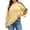 Yellow, variant on Women Striped Crewneck Fuzzy Wool‑Blend Knit Sweater, Bell‑Sleeve Long‑Sleeve Pullover Top with Ribbed Edges