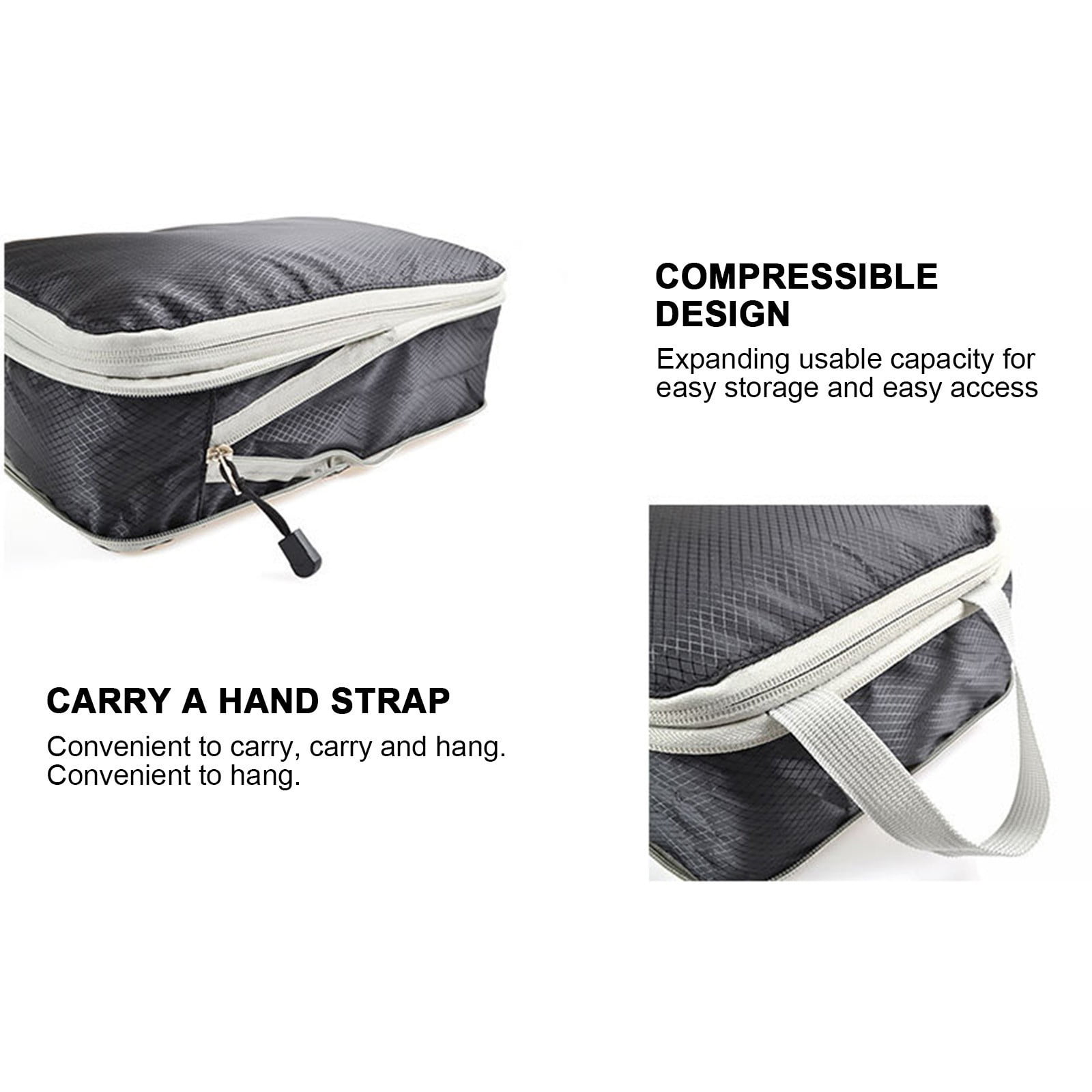solacol Compression Packing Cubes for Suitcases Compression Packing Cubes  for Suitcases Travel Essential 3 Pcs Expandable Travel Bags Organizer for  Luggage Packing Cubes for Travel Compression 