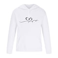thumbnail image 3 of Usmixi Holiday 2 Pieces Hoodies Sets for Women Womens 2 Piece Hooded Sweatshirt Outfit Fashion Heart Print Drawstring Jogger Pant Sweatsuit Sets with Pocket Plus Size Lounge Set up to 60% off, 3 of 3