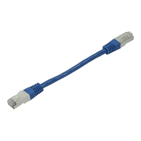 UPC: 0757901811937 | Monoprice ZEROboot series – Patch cable – RJ-45 (M) to RJ-45 (M) – 6 in – STP – CAT 6a – stranded – blue