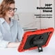thumbnail image 5 of Funda para Samsung Galaxy Tab A9 8.7'' 2023 (SM-X110/X115/X117), Funda Protectora Resistente a Golpes con Protector de Pantalla, Soporte Giratorio de 360°, Correa para Mano/Hombro y Soporte para, 5 of 9