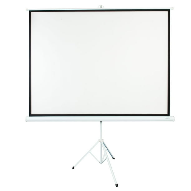 Projector Screen with Stand, HD 100 Inch 43 Portable Pull Up Projector