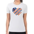 thumbnail image 4 of Women's G-III 4Her by Carl Banks  White New York Mets Super-Slim Fit Lightweight Heart Graphic T-Shirt, 4 of 5