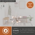 thumbnail image 5 of Estelle 6-Light 19 in. Wide Polished Nickel Mid-Century Modern Sputnik Pendant Light, Ceiling Fixture for Dining Table, 5 of 12