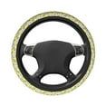 thumbnail image 3 of Elastic Steering Wheel Cover, Tropical Lemon Stretch Thickening Car Steering Wheel Cover Women Men, Steering Wheel Protector Universal 15 in, 3 of 7