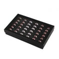 thumbnail image 4 of Naiovety Joyero Anillo 36 Ranuras Estuche de almacenamiento Práctico Ear Studs Display Transparente Show Organizer Care Home Retail Store Almacenamiento y organización del hogar, 4 of 6