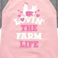 thumbnail image 3 of Instant Message - Lovin The Farm Life - Toddler And Youth Girls Raglan Graphic T-Shirt, 3 of 6