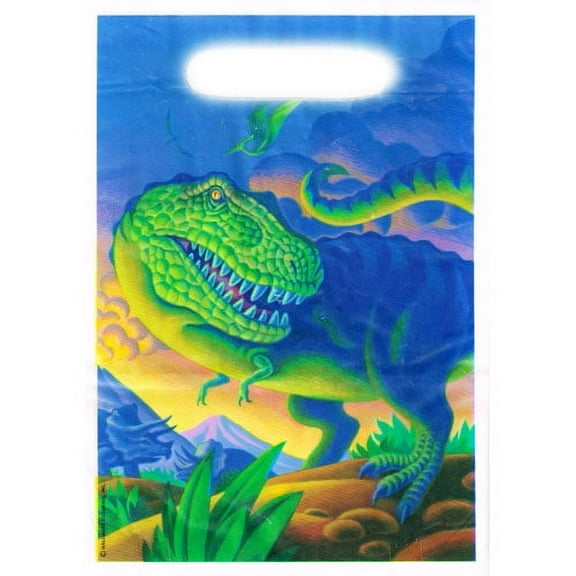 Dinosaur Blue Favor Bags (8ct)
