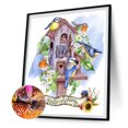 thumbnail image 2 of Wdftyju Kit de pintura de diamante 5D, casa de pájaros de primavera DIY, cuadro de mosaico de taladro redondo completo Wdftyju 6za5la1rm0mp3et0, 2 of 9