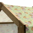 thumbnail image 5 of Shabby Flora Pet House, Flower Bouquets Vintage Roses on Dotted Background Print Art, Outdoor & Indoor Portable Dog Kennel with Pillow and Cover, 5 Sizes, Pale Green Pale Pink, by Ambesonne, 5 of 5