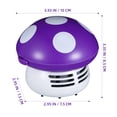 thumbnail image 2 of EXHUMKY Table Vacuum Cleaner Mini Mushroom Shaped ABS Crumbs Cleaning 1Set, 2 of 6