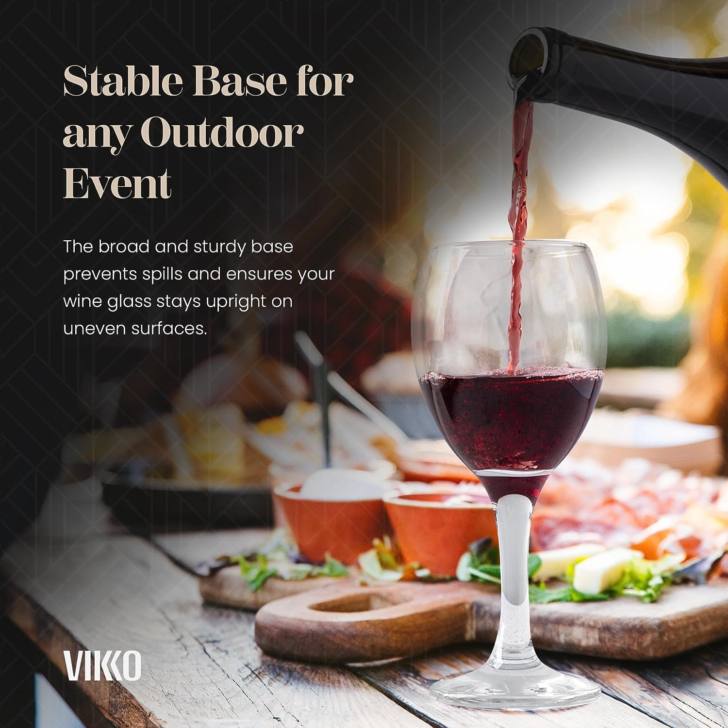 Vikko 8.5 Oz Mini Wine Glasses with Stem Glassware Set for Red & White Wine, 6-Pack