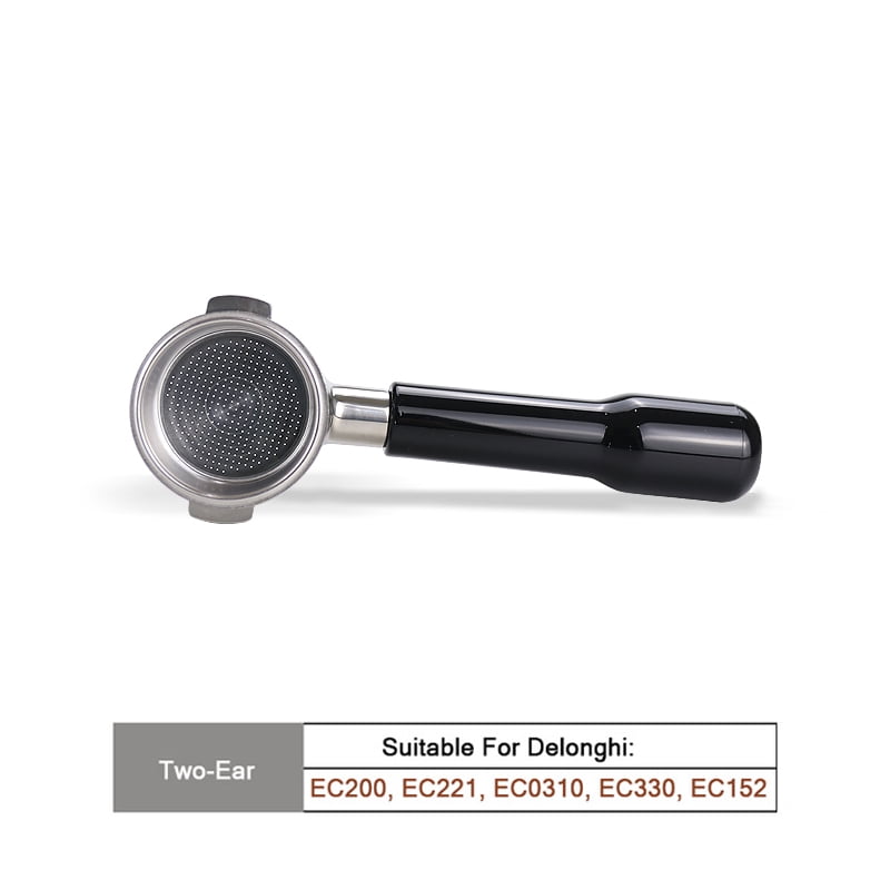 Coffee Bottomless Portafilter 51MM For Delonghi EC680 EC685 EC310 With 2-Cups Filter Basket Barista Espresso Machine Accessories