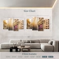 thumbnail image 4 of Elephant Stock Wall Street American Flag Wall Art - Horizontal Multi Panel Canvas - Living Room Wall Decor - Places Multi Panel - Red And Blue Decor - 84" x 54", 4 of 8