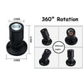 thumbnail image 3 of FSLiving USB-Powered Mini LED Spotlight 360°Rotatable Display Lamp Dimmable Remote Control RGB Mode Black Shell with USB Cable Accent Lighting Jewelry Showcase Cabinet Lego Model - 1 Pack, 3 of 6