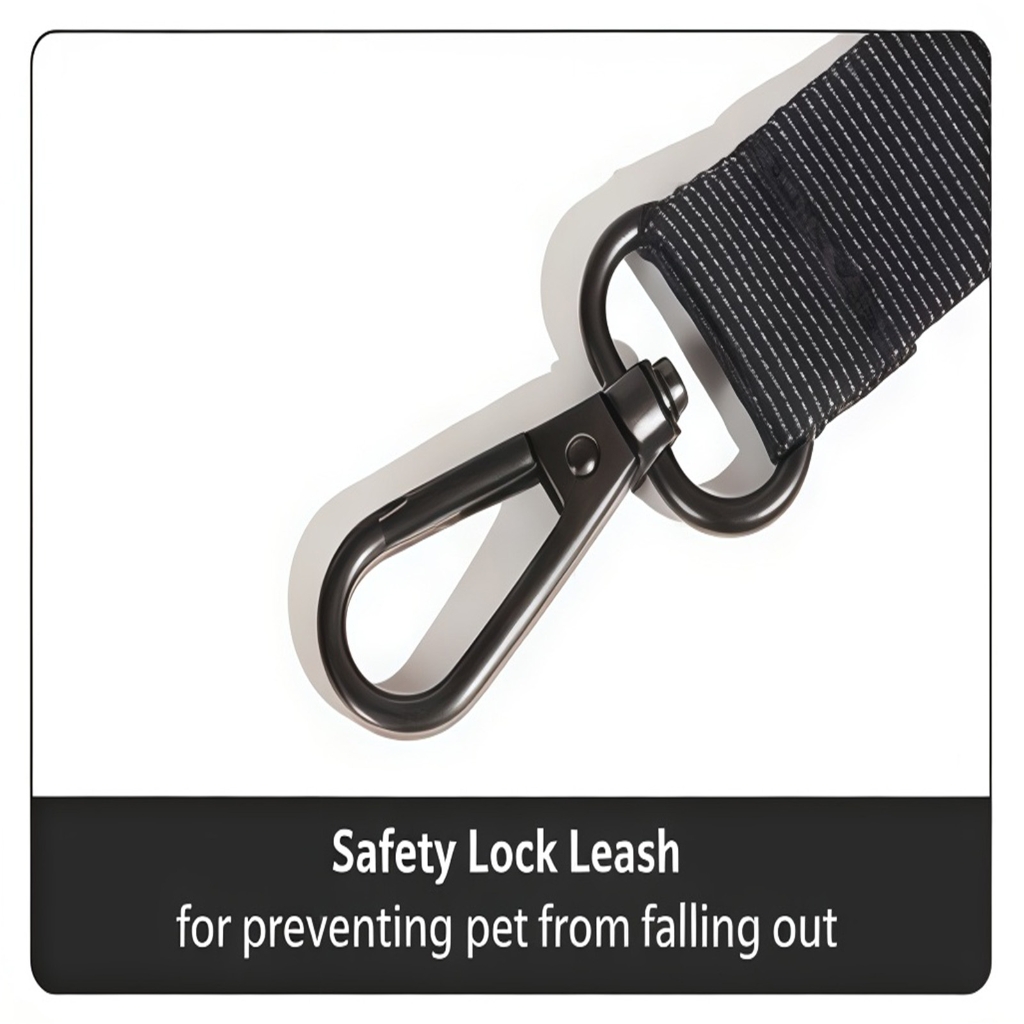 Adjustable Pet Chest Carrier for Hiking, Breathable Front Backpack with Secure Buckles for Cats Small Dogs