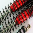 thumbnail image 3 of Baohd RCGOFOLLOW 2pcs Aluminum Alloy Wear-resistant Front Rear Shock Absorber For 1/10 Rc Front Rear Shock Absorber WLtoys K949 10428 Red, 3 of 6