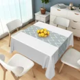 thumbnail image 3 of Tchckioa Tablecloth for Restaurant Decor,60x60 Inch Square Stain Proof Table Cloth Cover,Wave Lines, 3 of 6