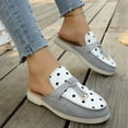 thumbnail image 4 of SuTry Women's Polka Dot Mules Slip On Color Block Round Toe Platform Adjustable Strap Comfortable Casual Walking Half Shoes(39), 4 of 9