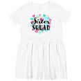 thumbnail image 3 of Inktastic Sister Squad Hearts Girls Toddler Dress, 3 of 5