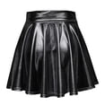 thumbnail image 4 of Tauxra High Waisted Mini A-Line Pleated Skirt for Women, Elastic Waistband, Casual Summer, Flared with Belt, 4 of 5