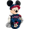 thumbnail image 2 of Northwest x Disney Atlanta Braves Mickey Hugger Pillow & Silk Touch Throw Set, 2 of 3