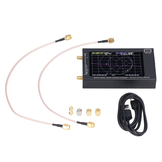 Analizador de red vectorial Analizador de antena TCXO de 50 KHz‑3 GHz 0,5 ppm con LCD TFT de 4 pulgadas