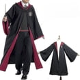thumbnail image 3 of Disfraz de Harry Potter con capa de Hermione, disfraz de colegio de Hogwarts para adulto, 3 of 5
