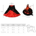 thumbnail image 2 of Pet Hat Cape Set Dog Cat Festival Color Blocking Design Adjustable Pet Supplies, 2 of 6