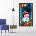 thumbnail image 4 of Cuadros Decorativos Kit de pintura de diamantes muñeco de nieve cuadro de pared de diamantes de imitación redondo completo JShteea Nuevos Originales, 4 of 8