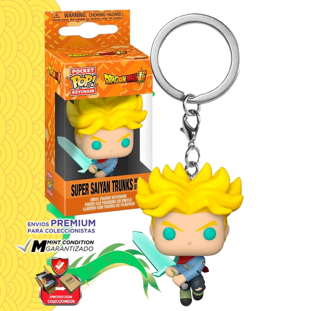 Llavero Funko Pop Trunks Super Saiyan con Espada Dragon Ball Super Original