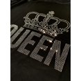 thumbnail image 2 of Lovelywholesale Women's Plus Size Rhinestone Queen Letter Sparkle T-shirt, 2 of 2