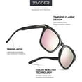 thumbnail image 3 of Square Polarized Mirrored Sunglasses for Women Colorful 80's Anti-Glare TR90 Frame UV Protection Sun Glasses, 3 of 7
