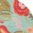 thumbnail image 3 of SAFAVIEH Blossom Mia Floral Flowers Wool Area Rug, Blue/Multi, 4' x 4' Round, 3 of 3