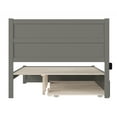 thumbnail image 5 of AFI NoHo Wood Queen Bed with Footboard and Twin XL Trundle in Gray, 5 of 6