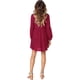 thumbnail image 5 of Vestido túnica de verano para mujer, cuello en V, informal, suelto, fluido, vestidos de cambio de columpio Fokelyi WMZL-2054-16, 5 of 7