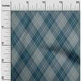 thumbnail image 2 of oneOone Cotton Silk Dark Teal Blue Fabric Check Sewing Fabric By The Yard Printed Diy Clothing Sewing Supplies 42 Inch Wide, 2 of 5